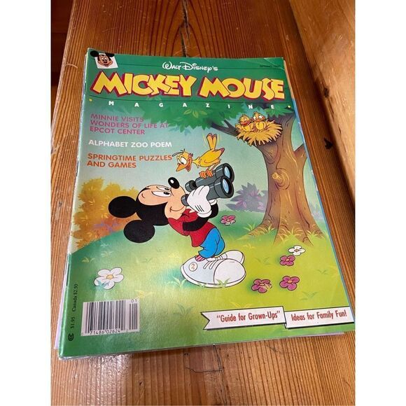 Vintage Spring 1990 Walt Disney's Mickey Mouse Magazine Newsstand - Picture 1 of 1